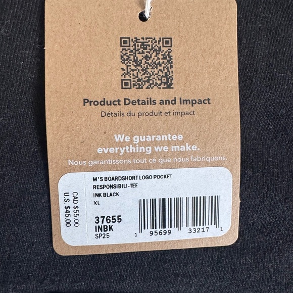 Patagonia Men's Classic Black Short Sleeve Tee - Picture 2 of 4